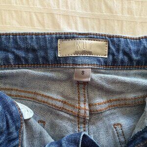 KUT Gidget Fray Denim Shorts size 8